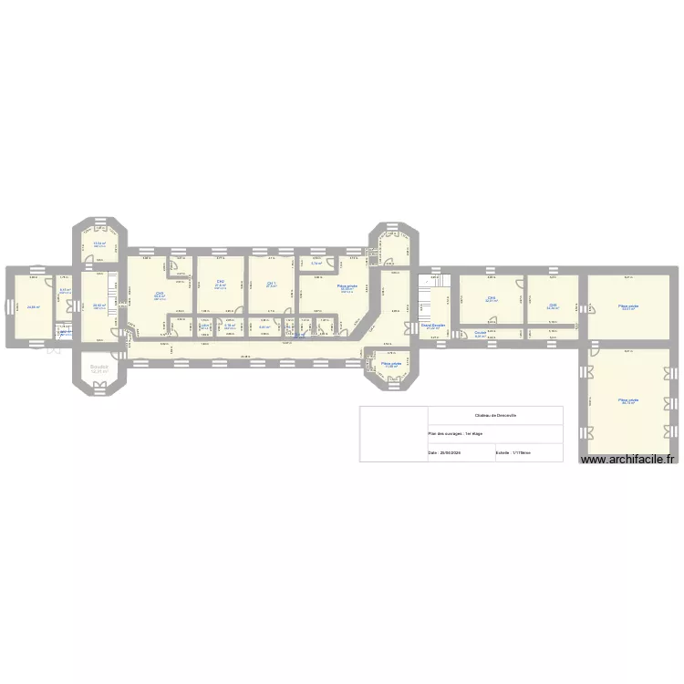 DENONVILLE. Plan de 78 et 1592 m² DENONVILLE. Plan de 78 et 1592 m²