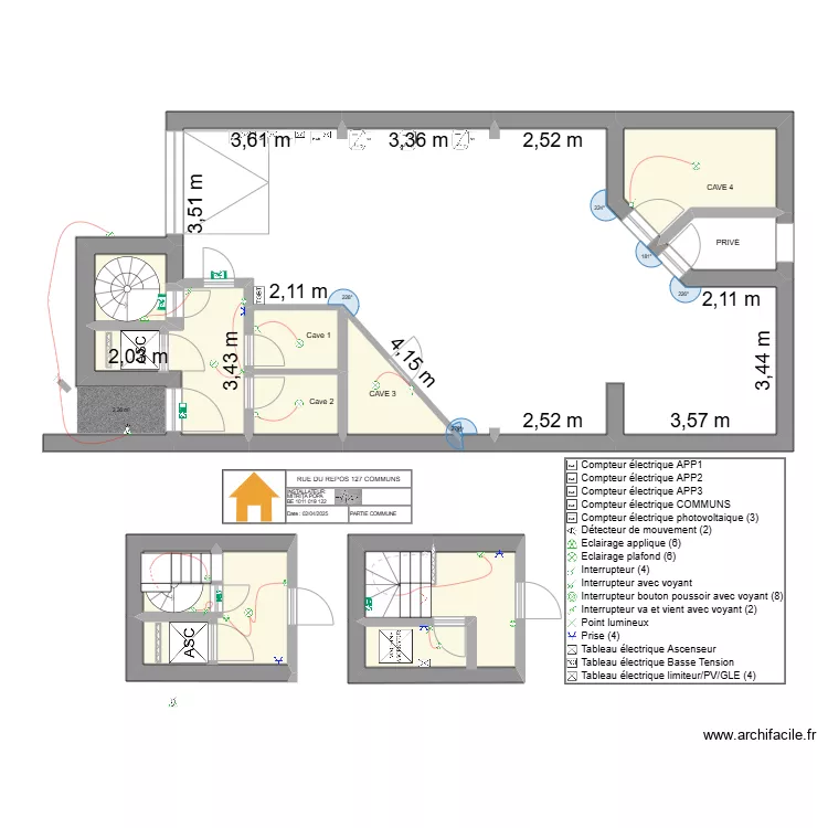 COPRO REPOS 127 COMMUNS. Plan de 