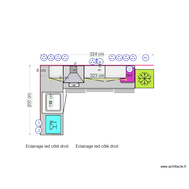 cuisine les issambres 5 1 bac. Plan de 