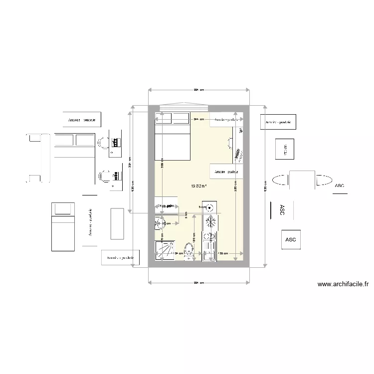 central fac studio. Plan de central fac studio. Plan de