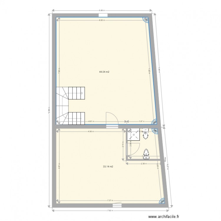 Projet ville close. Plan de 0 pièce et 0 m2