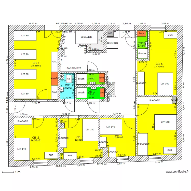 PALAJA ETAGE 1. Plan de 