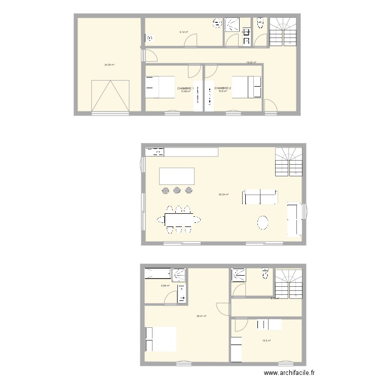 CHALET ESSAI. Plan de 0 pièce et 0 m2