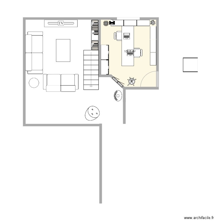 Bureau 3. Plan de 0 pièce et 0 m2