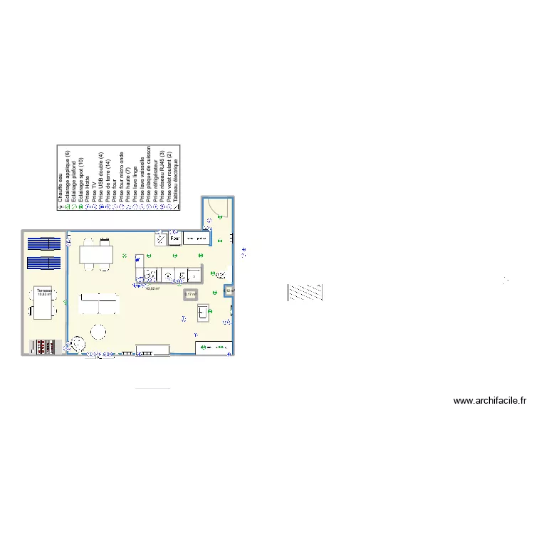 Santa Clara 2 face mer demol et cloisons. Plan de 