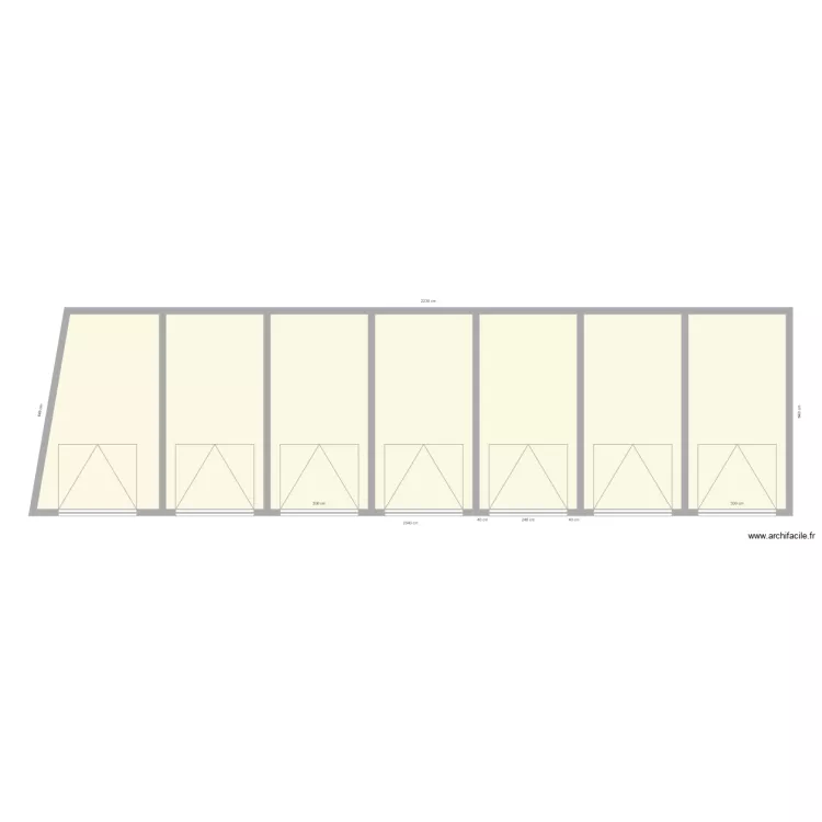 Garages connaux. Plan de 