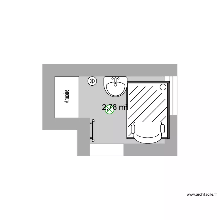 Plan salle de bain A. Plan de 