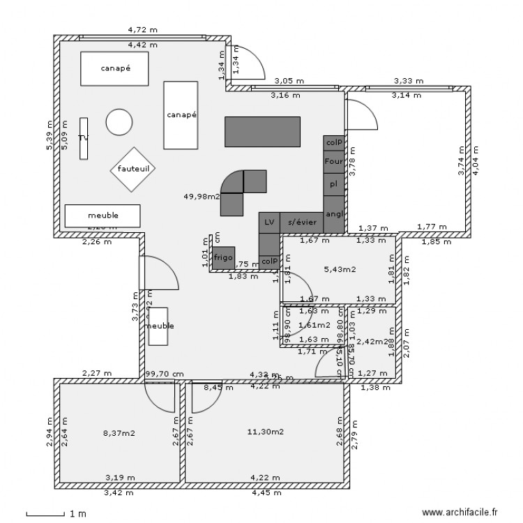 appart2. Plan de 0 pièce et 0 m2