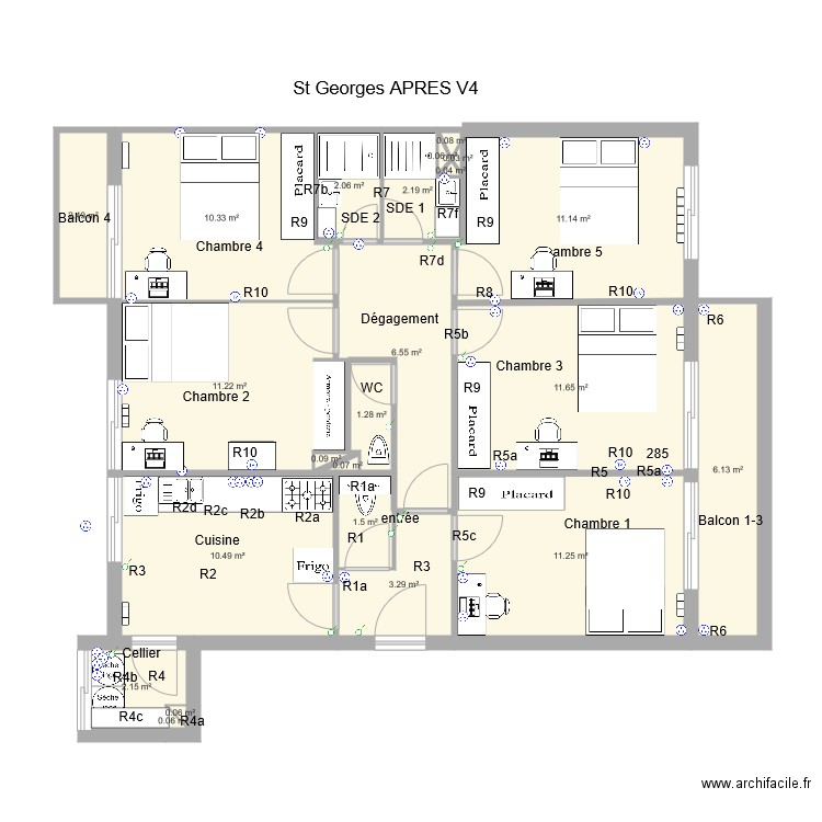 MD St Georges V4. Plan de 0 pièce et 0 m2