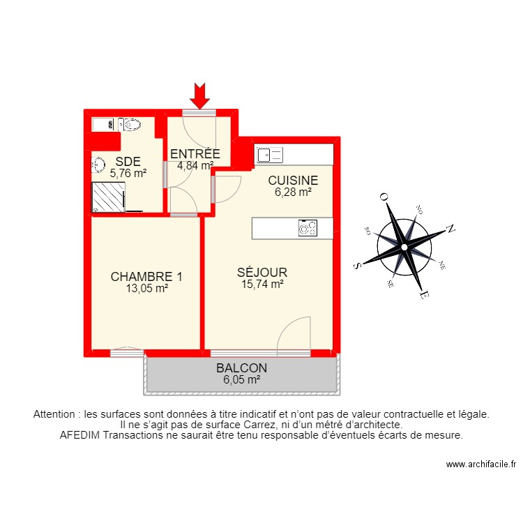 BI 13791 - . Plan de 12 pièces et 54 m2