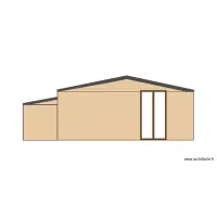 ABRI DE JARDIN Plan fa&ccedil;ade cot&eacute; sud