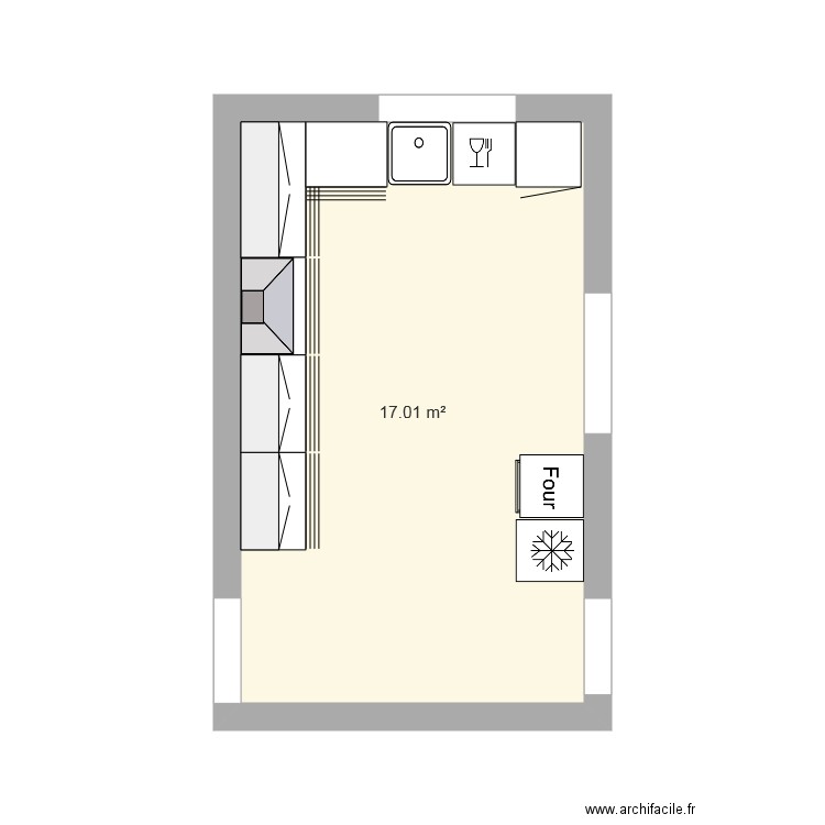 Colline Cuisine. Plan de 0 pièce et 0 m2