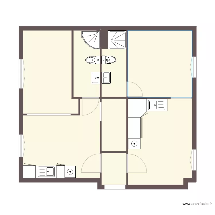mesures 1er etage. Plan de 