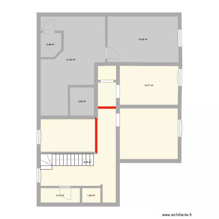 122reineplus DUPLEX. Plan de 