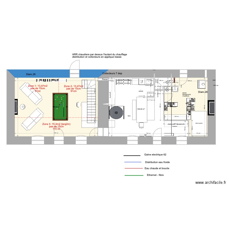 Sibinel Rez de chaussee cuisine avec four. Plan de 0 pièce et 0 m2