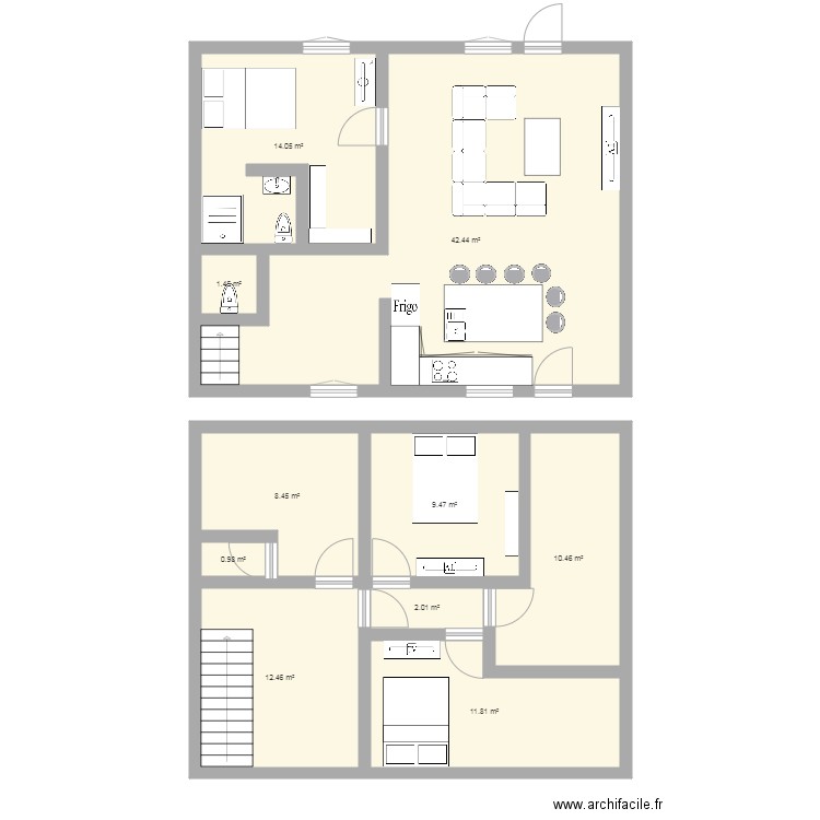 sens sur seille. Plan de 0 pièce et 0 m2