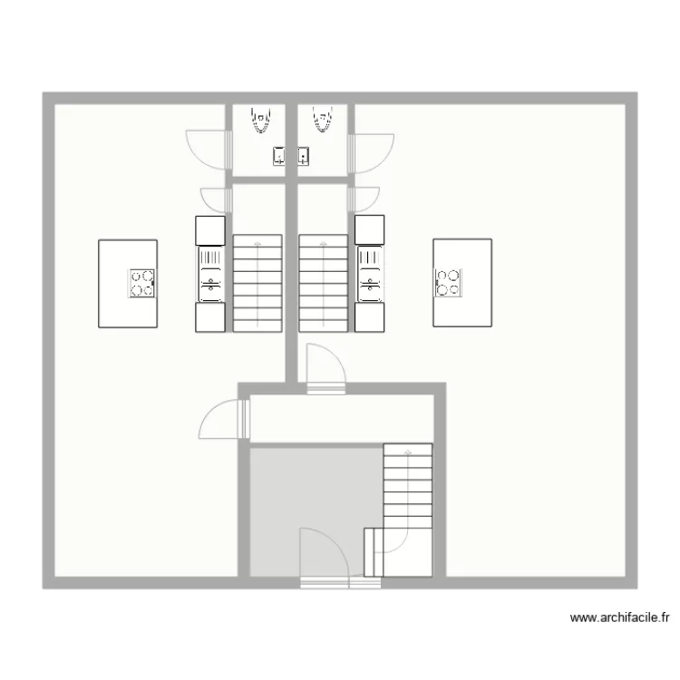 maison 1er variante 2. Plan de 