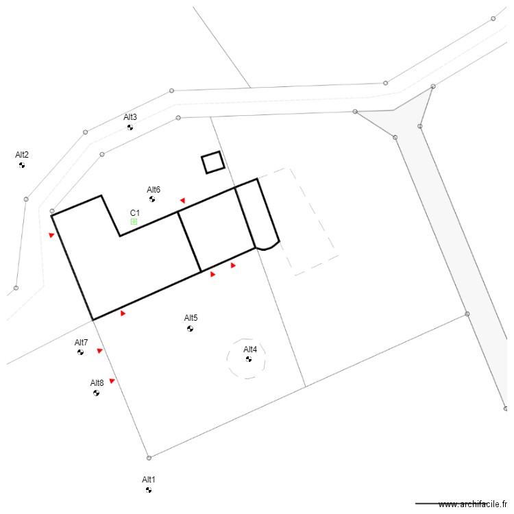 GR0010parcelle. Plan de 0 pièce et 0 m2