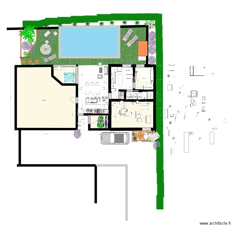 pool 2. Plan de 5 pièces et 106 m2