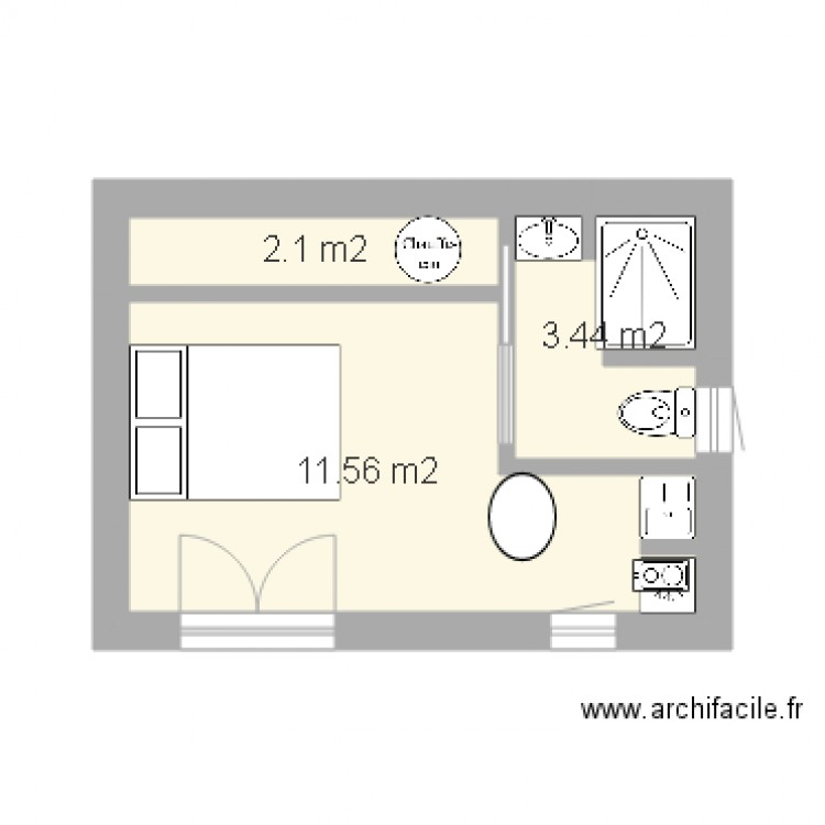 pool house 2. Plan de 0 pièce et 0 m2