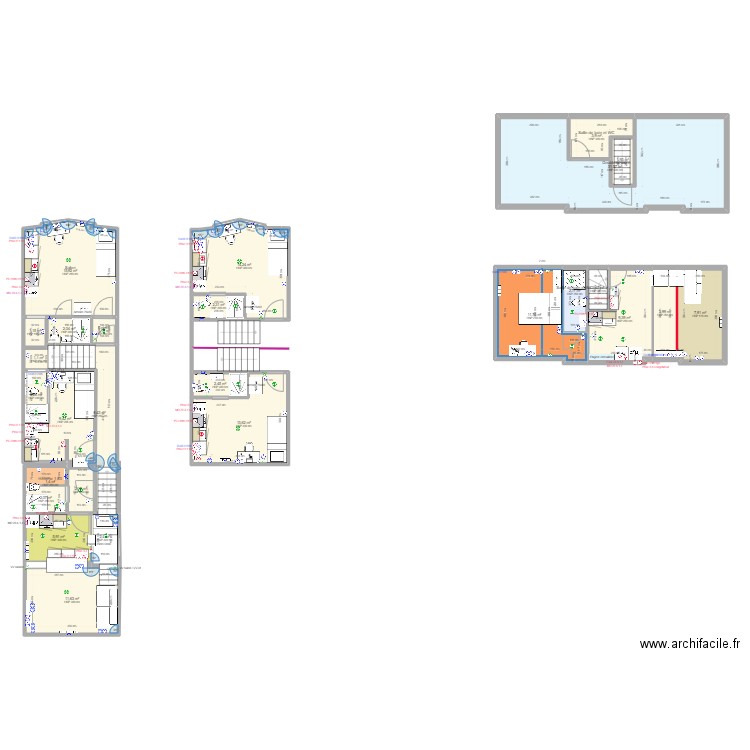 APP3 R1 Avant 201115. Plan de 27 pièces et 174 m2