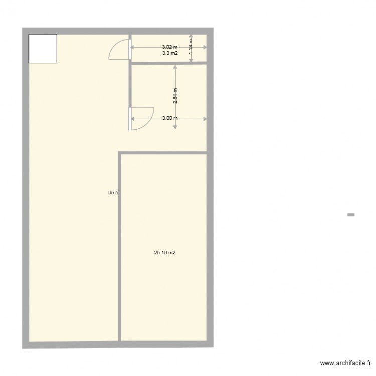 marie et vincent 1er étage projet2. Plan de 0 pièce et 0 m2