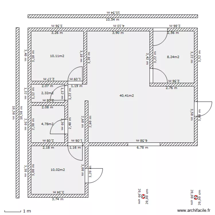 avera. Plan de 