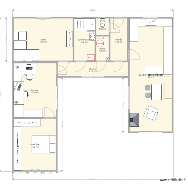 plan 3 mobilhome 100m2. Plan de 0 pièce et 0 m2