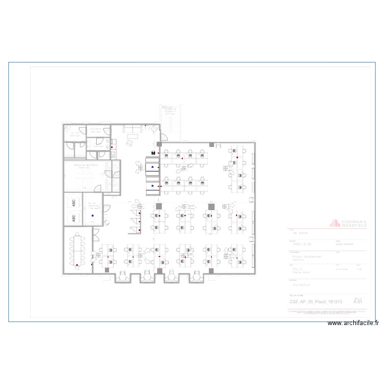 castilho 3eme v8 open space. Plan de 0 pièce et 0 m2