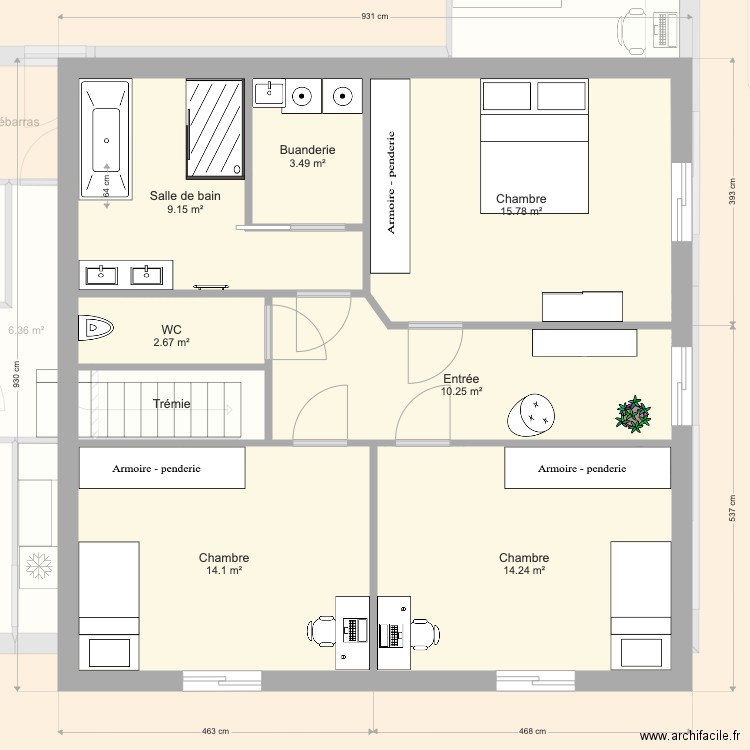 Plan de masse PBC idées 3. Plan de 0 pièce et 0 m2