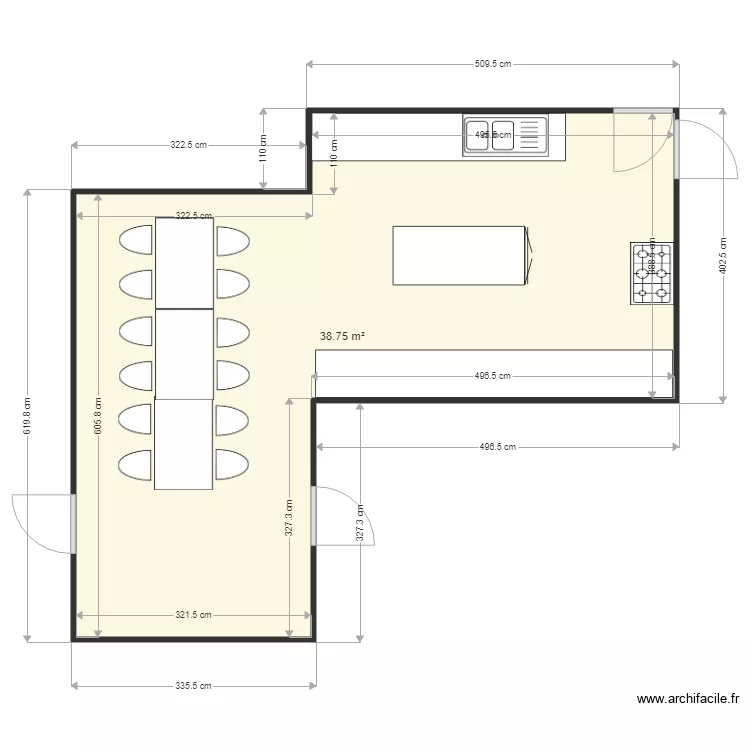cuisine la source1. Plan de 