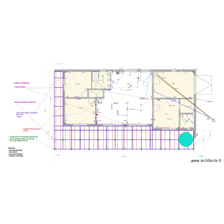 calepinage terrasse bois St Cezairepdf. Plan de 0 pièce et 0 m2