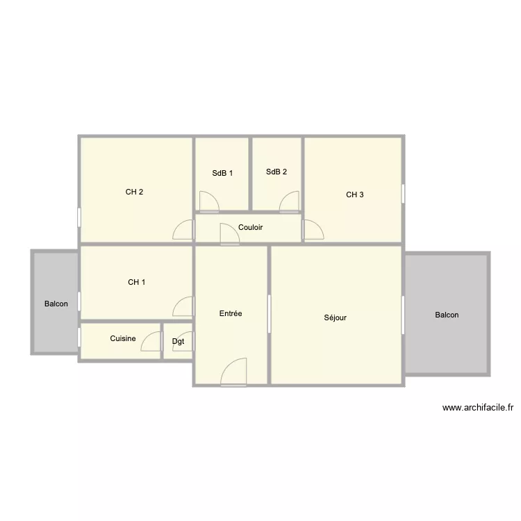 84 vincennes. Plan de 