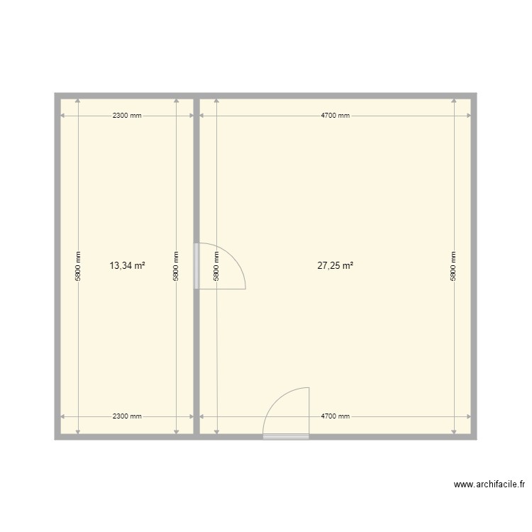 Bureau. Plan de 0 pièce et 0 m2