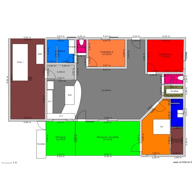 Maison Esc.Couleur REDIM. Plan de 0 pièce et 0 m2