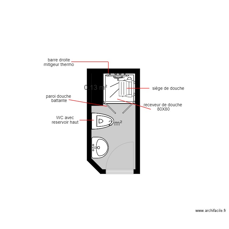 KROURI. Plan de 0 pièce et 0 m2