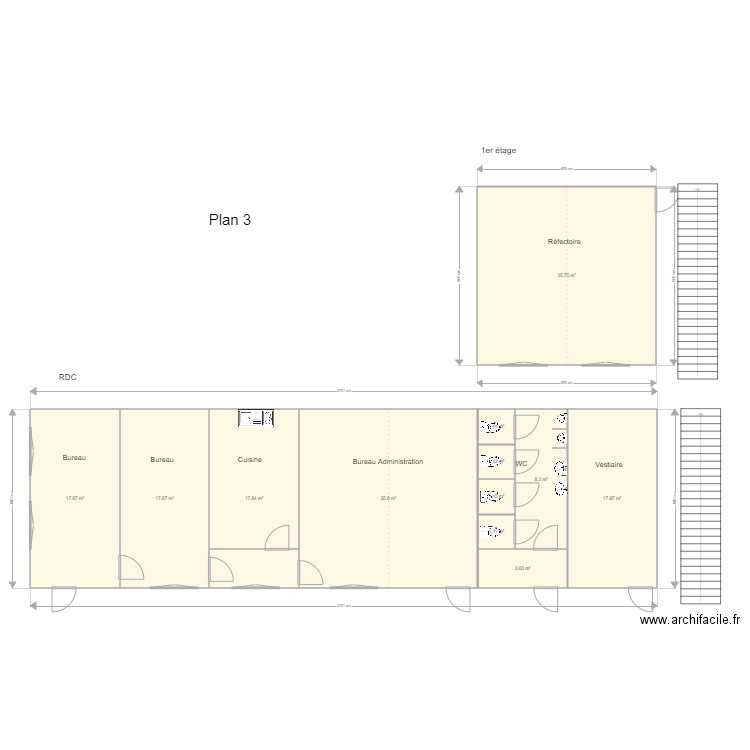 ACH Plan 3. Plan de 0 pièce et 0 m2