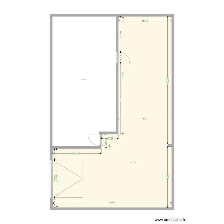 Sous sol v2. Plan de 