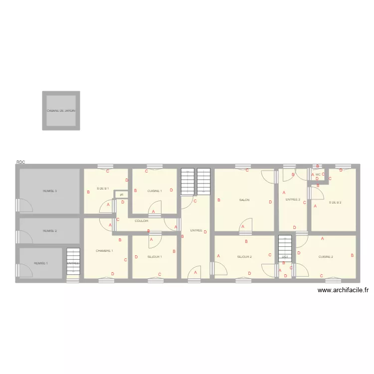 SPA  CREUSE. Plan de 