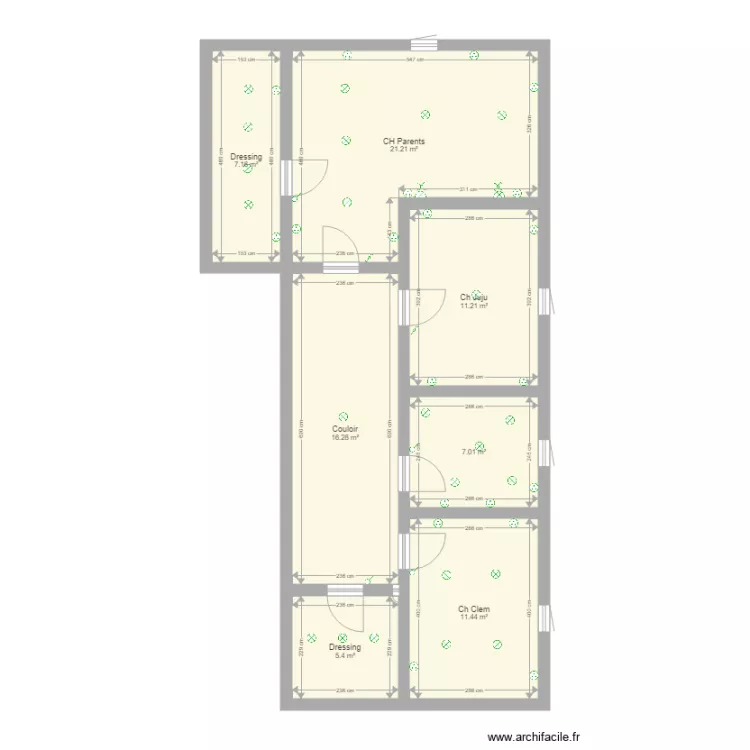 Electrcit&eacute; Maison Xendremael. Plan de 
