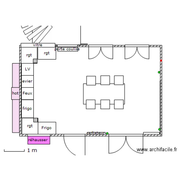 CUISINE dans VERANDA  mars 2014. Plan de 0 pièce et 0 m2