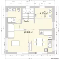 plan carr&eacute; etage