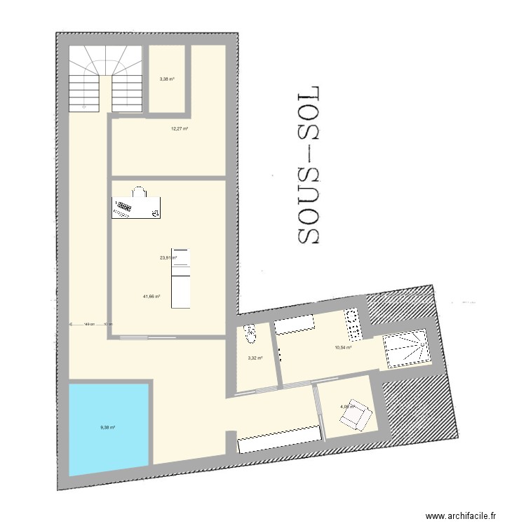 Balnéo v1. Plan de 0 pièce et 0 m2