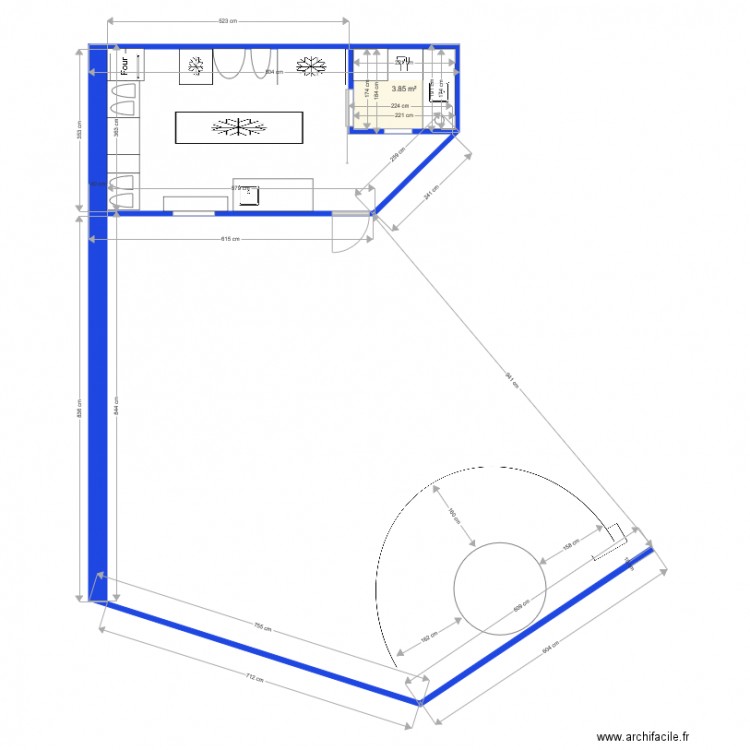 Bowling. Plan de 0 pièce et 0 m2