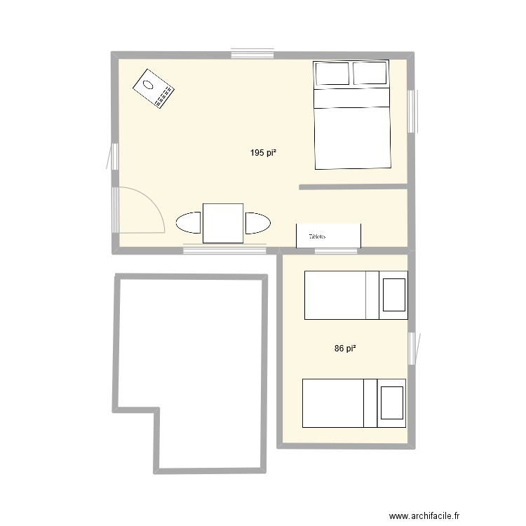 camp rustique. Plan de 0 pièce et 0 m2