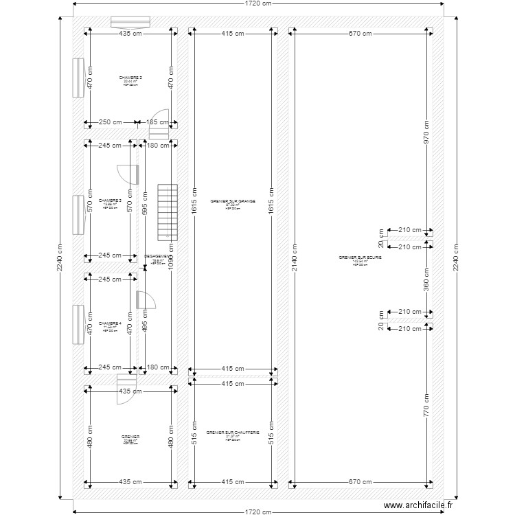 ROYER ETAGE. Plan de 0 pièce et 0 m2