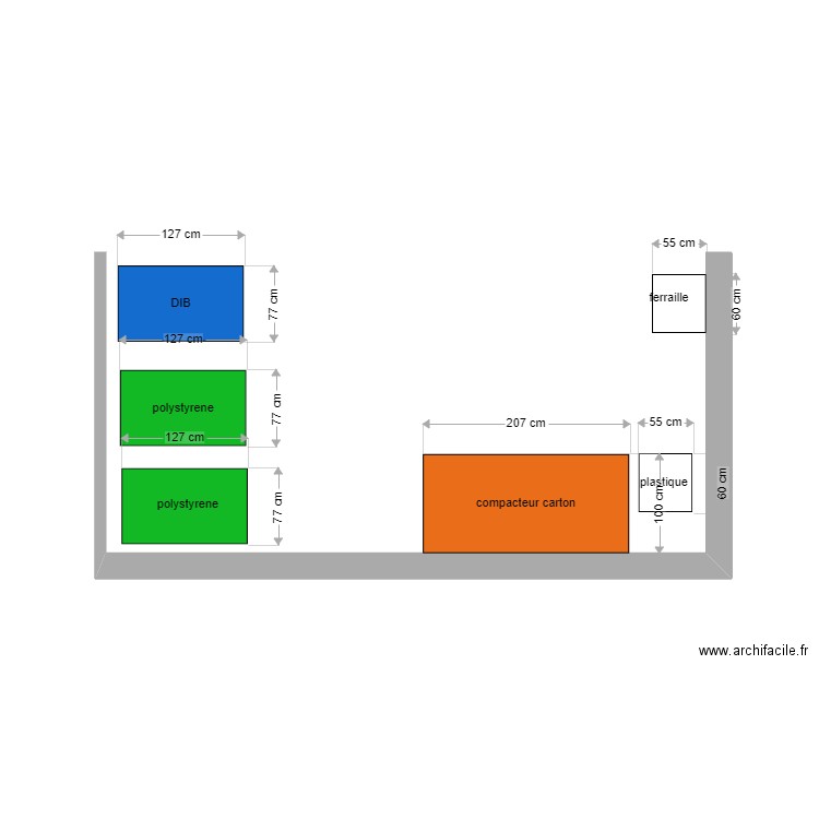 espace gestion des dechets. Plan de 0 pièce et 0 m2