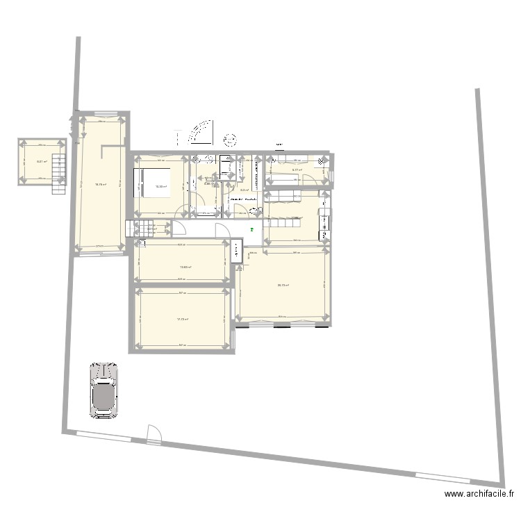 Projet Travaux Suite Parentale. Plan de 0 pièce et 0 m2