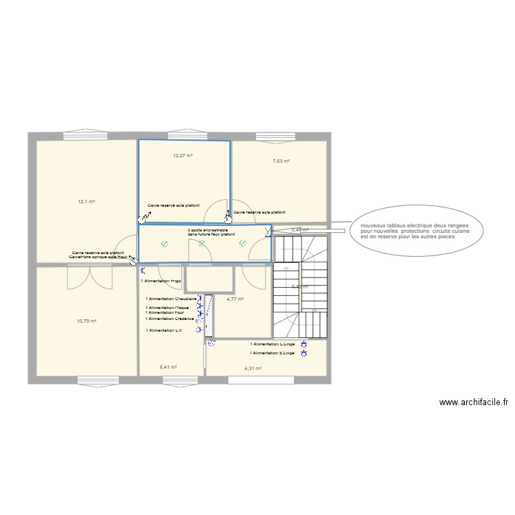 herblay. Plan de 9 pièces et 64 m2