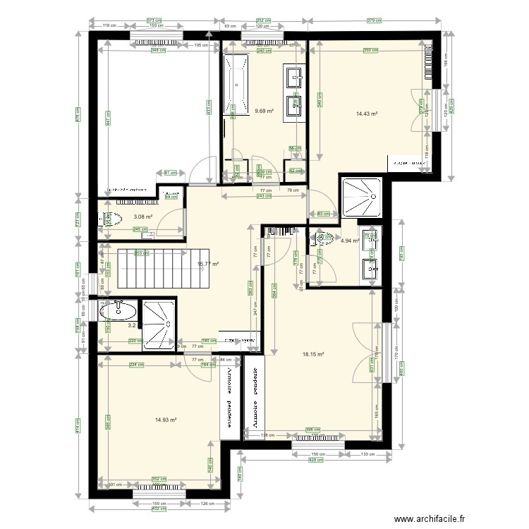 2e etage Villa Californie NEW. Plan de 0 pièce et 0 m2